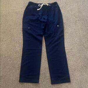 NEW FIGS Men's Navy Drawstring Cargo/Scrub Pants
